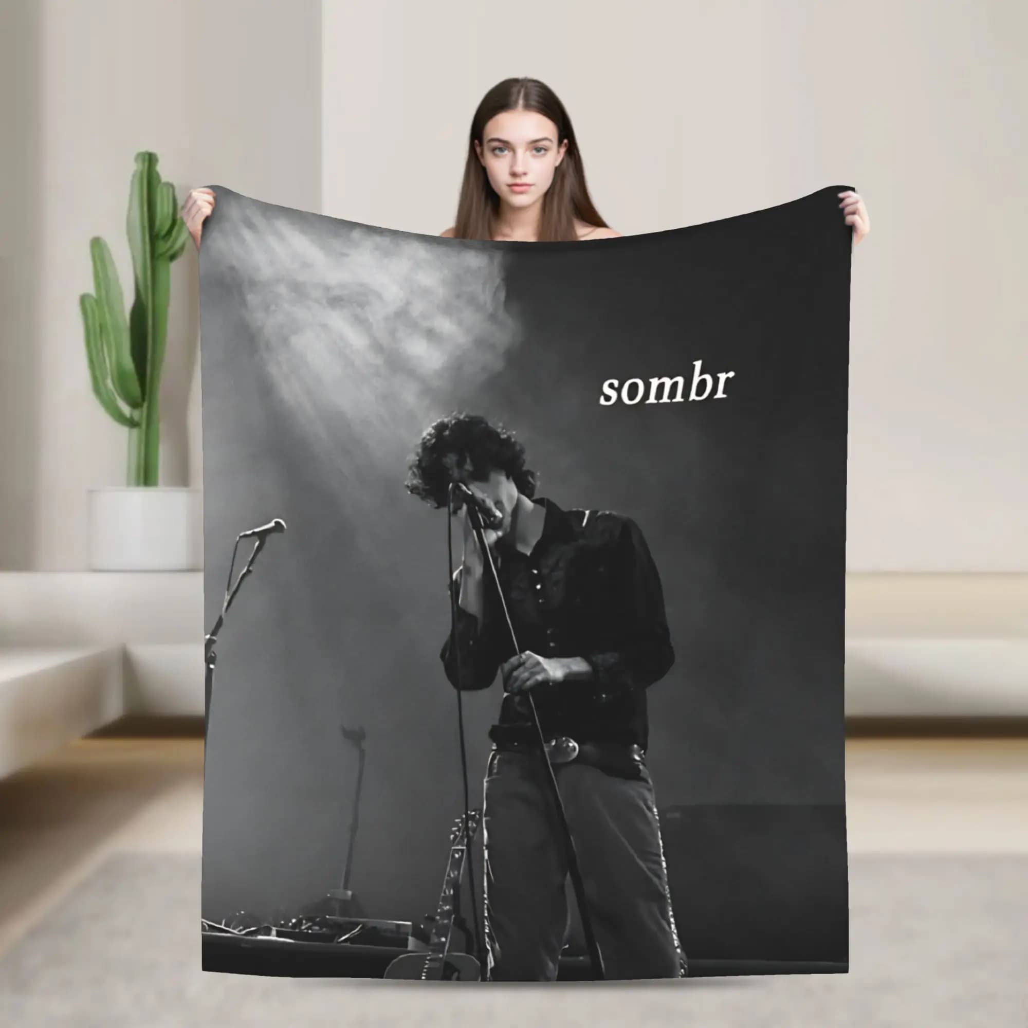 sombr indie rock Blankets Quality Soft Warm Bedding Throws Spring Camping Home Decor Aesthetic Bedspread