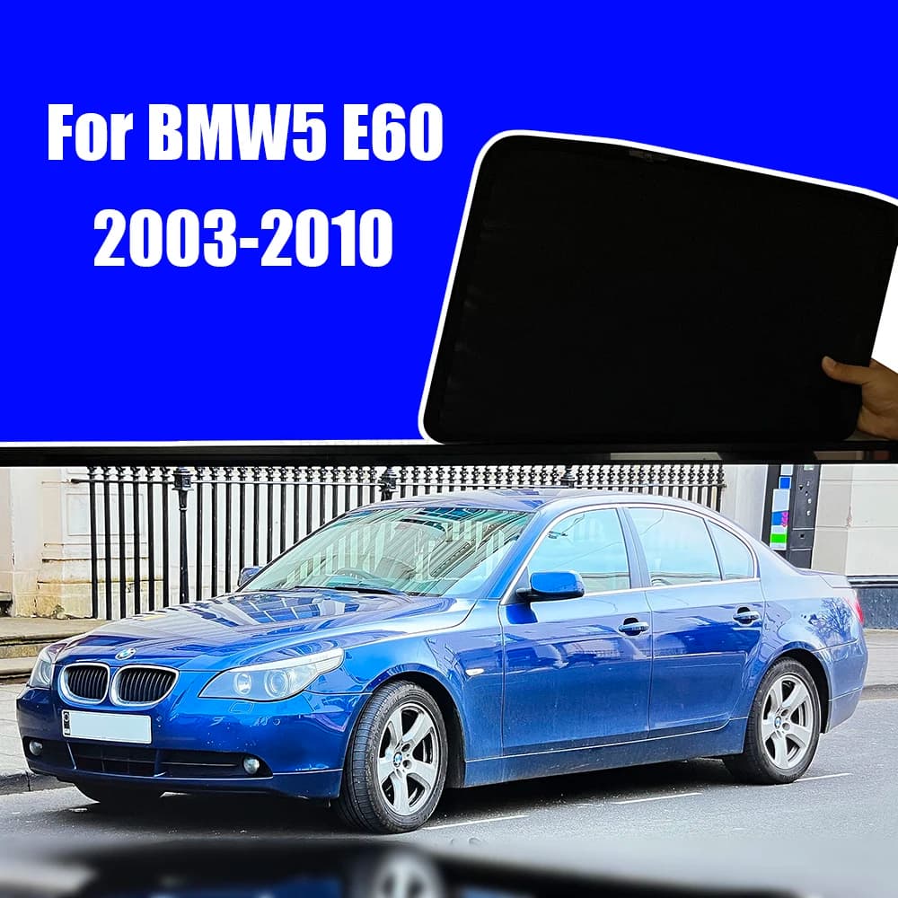 For BMW 5 Series E60 2003-2010 E 60 Car Front Shield Window SunShade Windshield Rear Side Window Curtain Sun Shade Visor