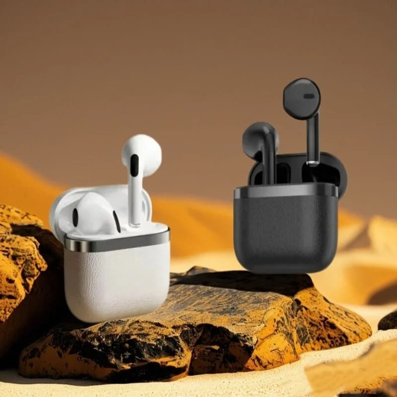 Cuffie originali D4 TWS con controllo touch, Bluetooth 5.0 wireless, auricolari sportivi, cuffie musicali per iPhone, telefoni Xiaomi.