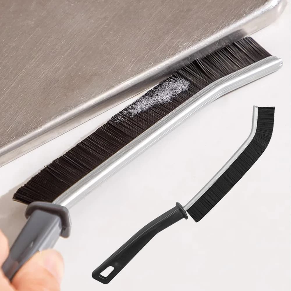 Set di 3 Spazzole per Pulizia Domestica, Pulitore per Fessure e Fughe, Utensili Utili per Cucina, Casa, Bagno, Spazzole per Pulizia delle Fessure