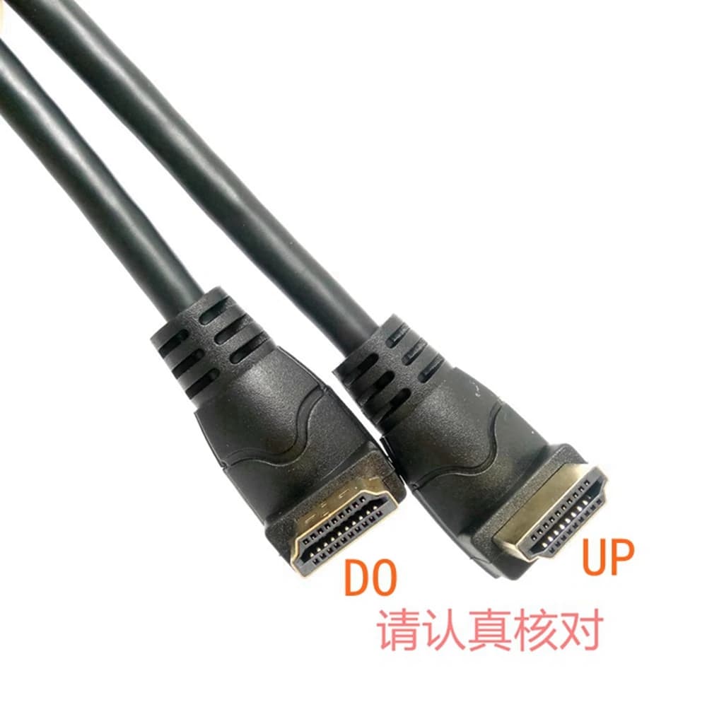 TV/laptop/projector/PS3/4 male/female, 90 ° HDMI, with upper, lower, left and right elbows