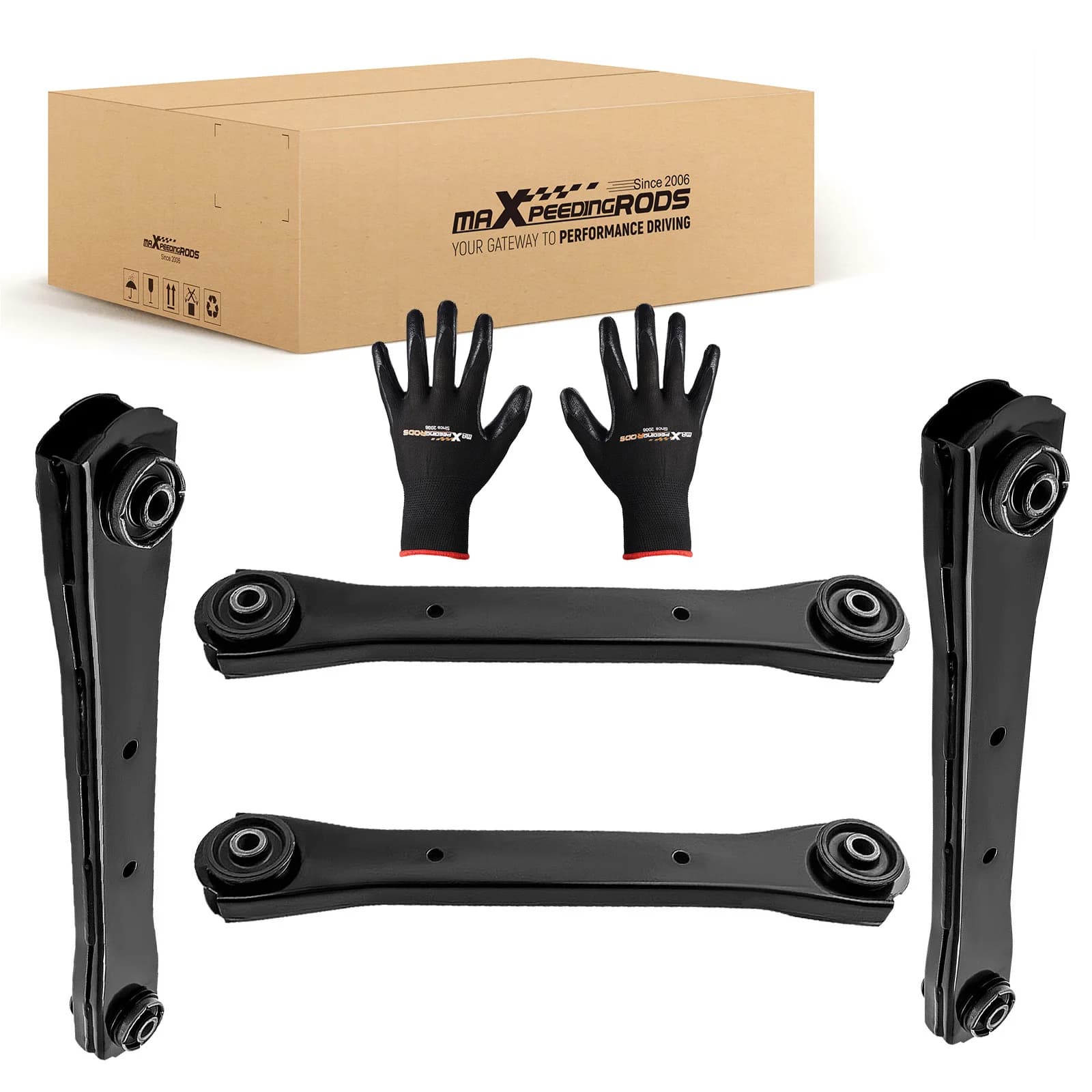 Sospensione 4 Pezzi Bracci di Controllo Superiori e Inferiori con Boccole per Dodge Ram 2500