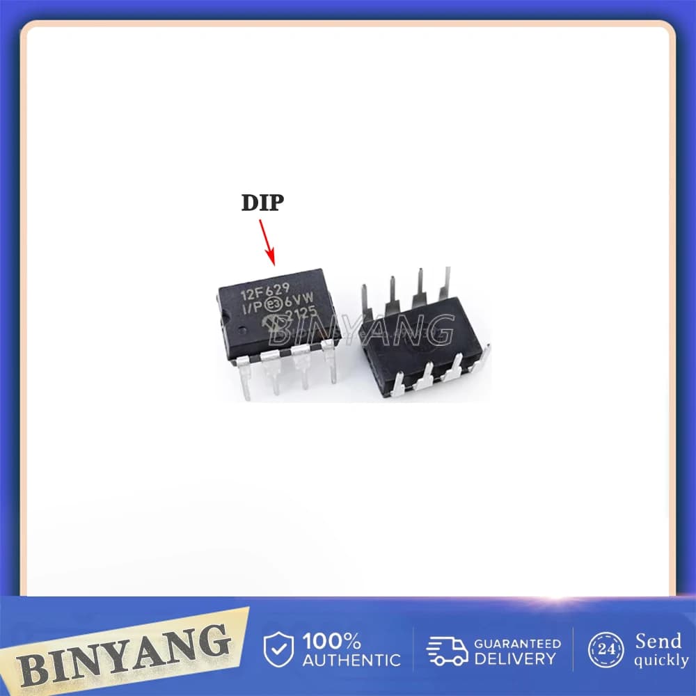 50 Pz/lotto PIC12F629-I/P PIC12F629 MCU 8BIT 1.75KB FLASH DIP-8 100% nuovo importato originale IC Chip consegna Veloce