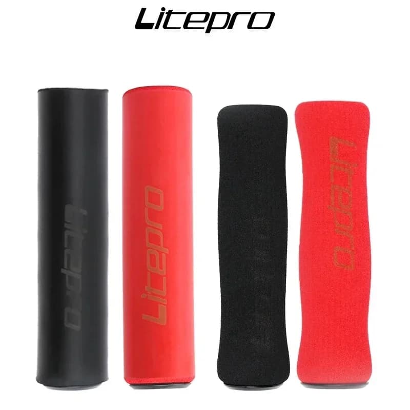 LITEPRO Mountain Bike Manubrio Grip 125/130mm Ultra Leggero 22.2mm Gel di Silice/Spugna Manopole Antiurto Iamok Parti di Biciclette