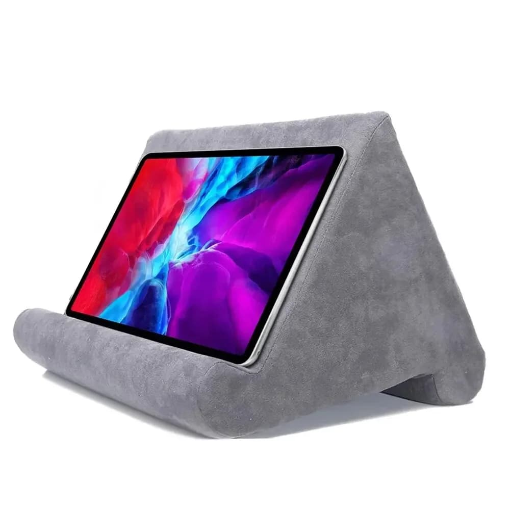 Kimdoole Supporto per tablet con cuscino in spugna per iPad Samsung Huawei Staffa per tablet Supporto per telefono Cuscino per poggiatesta Supporto per lettura per tablet