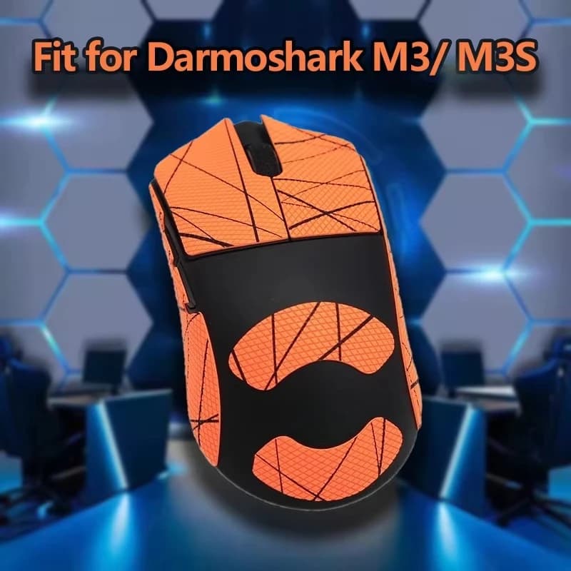 Darmoshark M3/ M3S Mouse Grip Tape – Anti-Slip Sweatproof Side & Palm Grip Stickers – Non-Skid Control for Gaming Esports PC