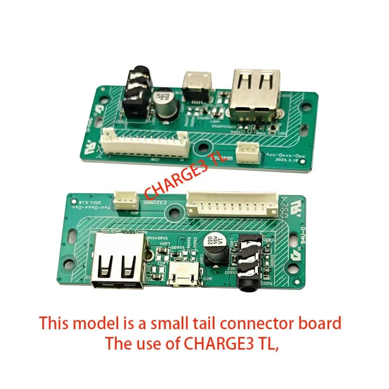 Power card with USB 2.0 audio jack for JBL Charge 3 TL, Charge3 tl/gg versions, Bluetooth speaker charging port spare