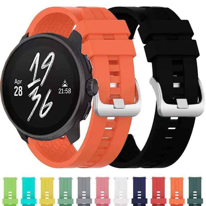 22 mm strap for SUUNTO 5 / 9 Peak Pro DLC/RUN/RACE S/VERTICAL/OCEAN silicone sports strap for Xiaomi Watch S4