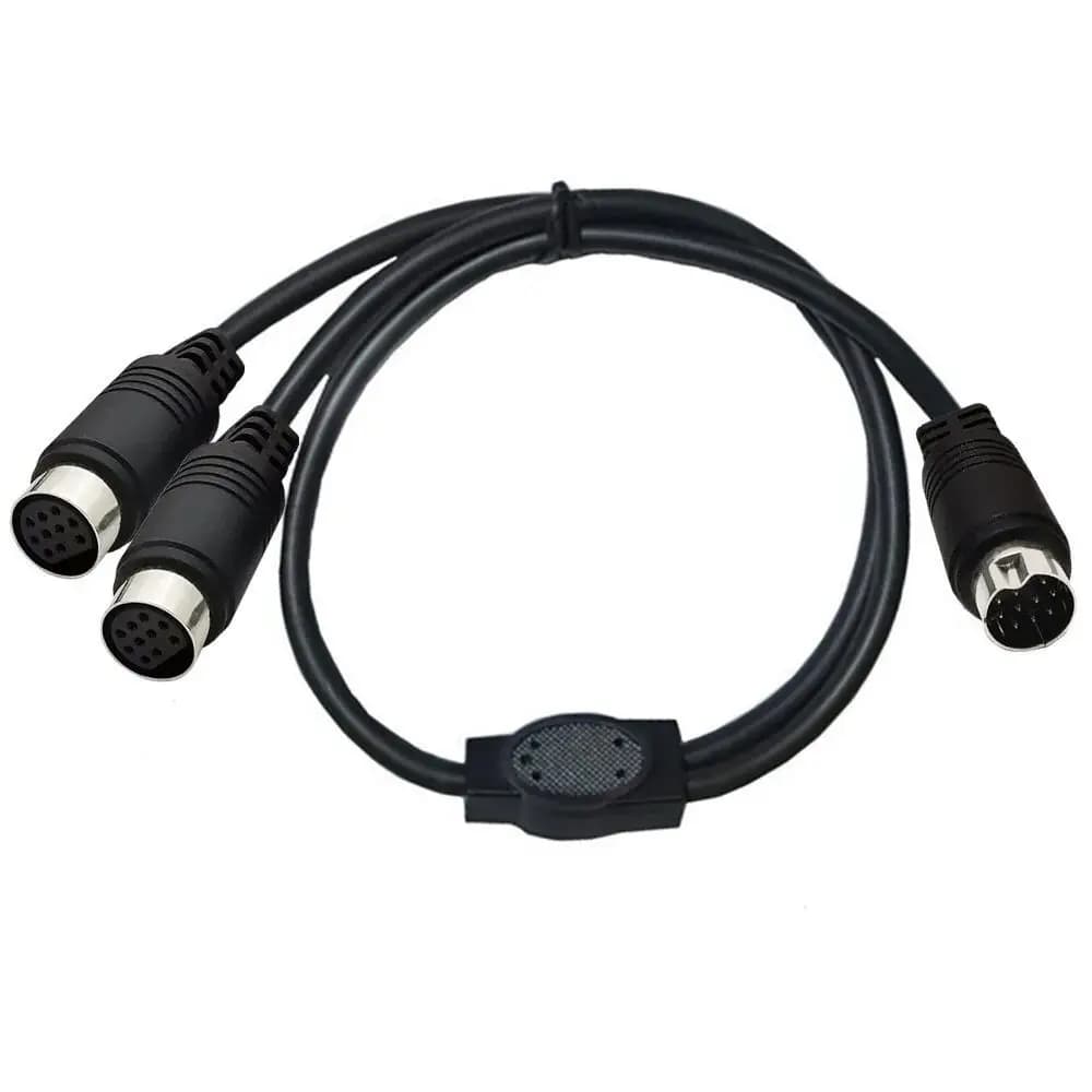 Mini DIN 10 Pin 1 Maschio Diviso 2 Femmina Y Cavo Adattatore MD 10PIN Core Componente Filo, S Terminale S Video 10 Core Filo 50 cm