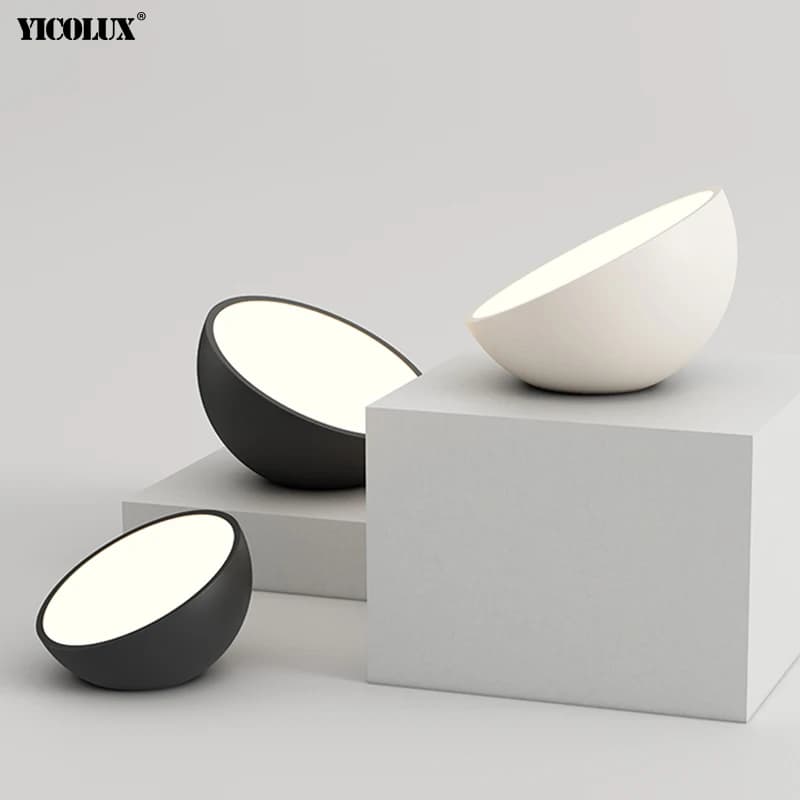 Semplice oscuramento rotondo Nuove plafoniere moderne a LED Illuminazione Soggiorno Studio Camera da letto Corridoio Corridoio Appartamenti Scale Lampade per interni