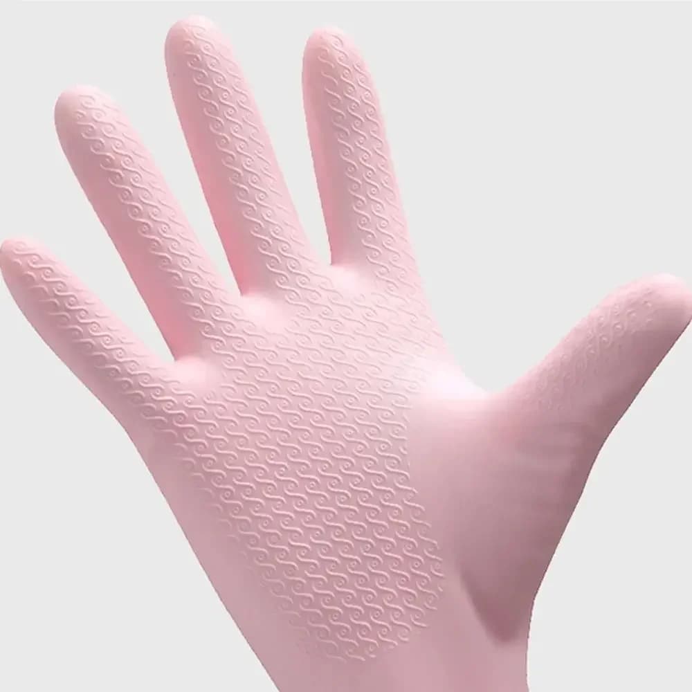 Guanti per pulizia impermeabili Pulizia della cucina Lattice Lavanderia Lavastoviglie Lavori domestici Guanti in gomma resistenti all'usura