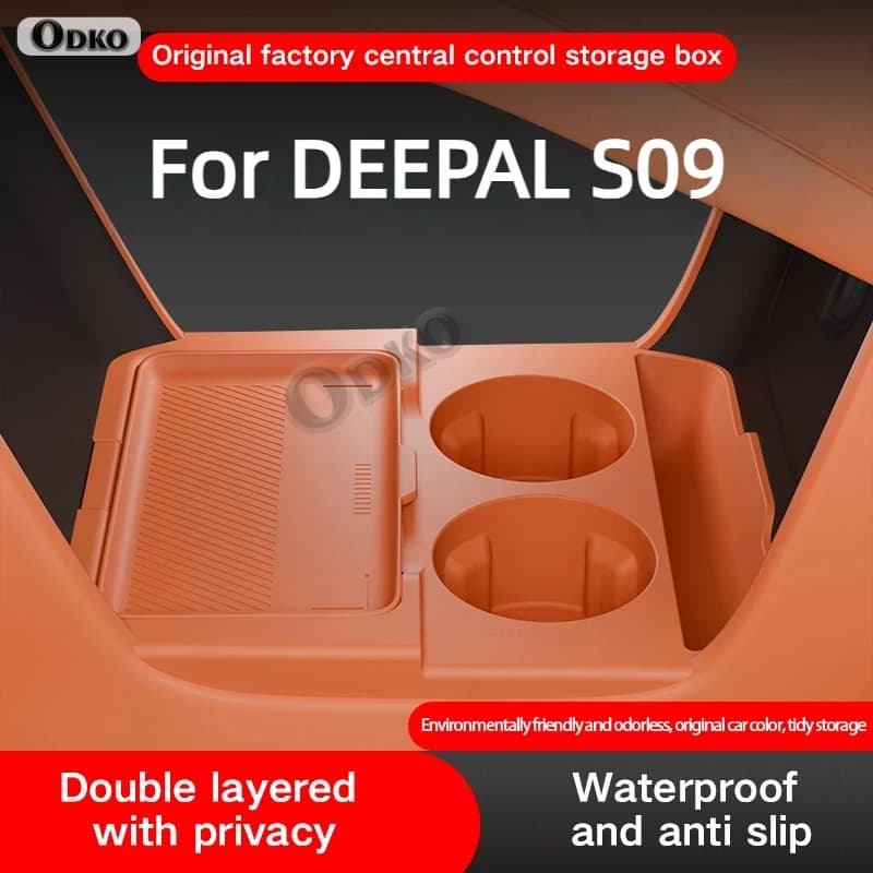 For DEEPAL S09 Silicone box Central console under the change of layer Special organizer for interior accessories for cars