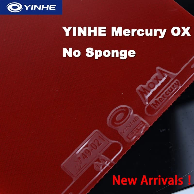 Gomma per Racchetta da Ping Pong YINHE Mercury OX Nuova Gomma Singola Mercury Approvata ITTF Senza Confezione Esterna e Spugna
