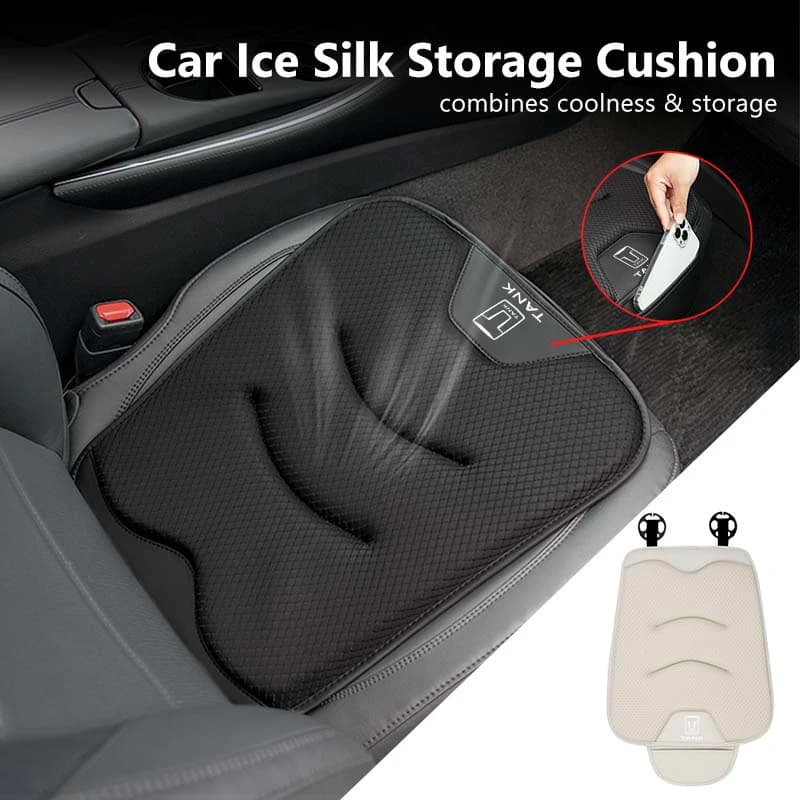 Car Ice Silk Cushion Front Rear Seat Cover Protector Storage Bag For TANK Great Wall GWM WEY 300 500300500