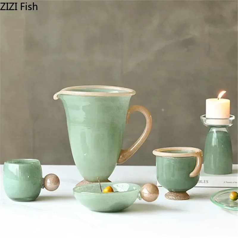 Vaso di vetro spesso Tazza d'acqua Piatto di frutta Aromaterapia Portacandele Vaso idroponico Vasi di fiori Vasi di fiori secchi Artigianato
