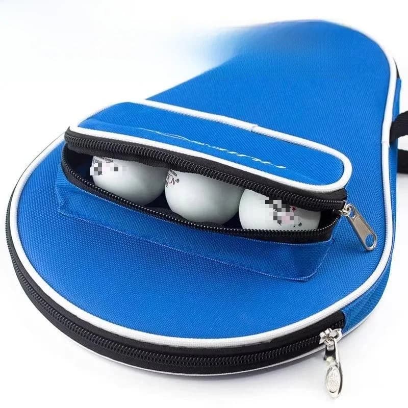 Square Table Tennis Racket Bag Hard Protective Case Anti-Fall High Capacity for Vertical And Horizontal Rackets