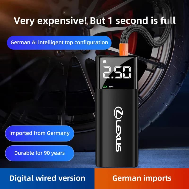 Accessori auto Pompa di Gonfiaggio Portatile Auto Mobile Power Bank Strumento Per Lexus F SPORT GX460 Ct200h IS250 ES 220D IS200 Fsport GS