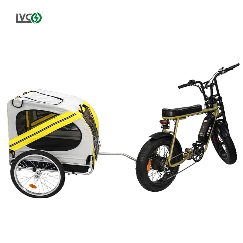 LVCO Outdoor Baby Bambini Rimorchio per bicicletta pieghevole Pet Cargo Sicurezza Rimorchio per bicicletta Trasporto Bicicletta Passeggino per animali domestici