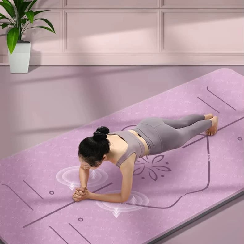 Yoga TPE Mat for Gym Exercises with Logo Foldable Fitness Mat Yoga Mat TPE 11
