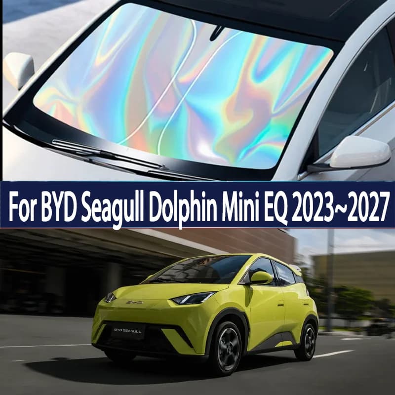 Car Windshield Sun Visor For BYD Seagull Dolphin Mini EQ 2023~2027 Foldable Reflector Sunshade Heat Insulation Accessories
