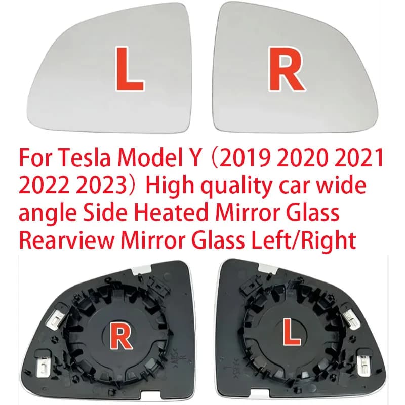 Per Tesla Model Y (2019-2023) Specchietto retrovisore laterale ad angolo ampio di alta qualità con vetro riscaldato Sinistro/Destro