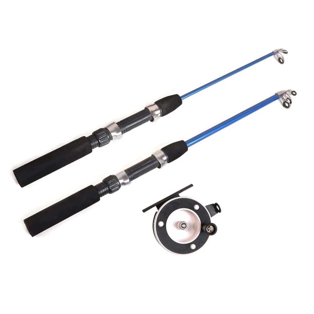 Canna da pesca e mulinello da 74 cm/110 cm Canne da pesca invernali Canne da pesca sul ghiaccio o mulinelli da pesca tra cui scegliere Asta combinata con penna