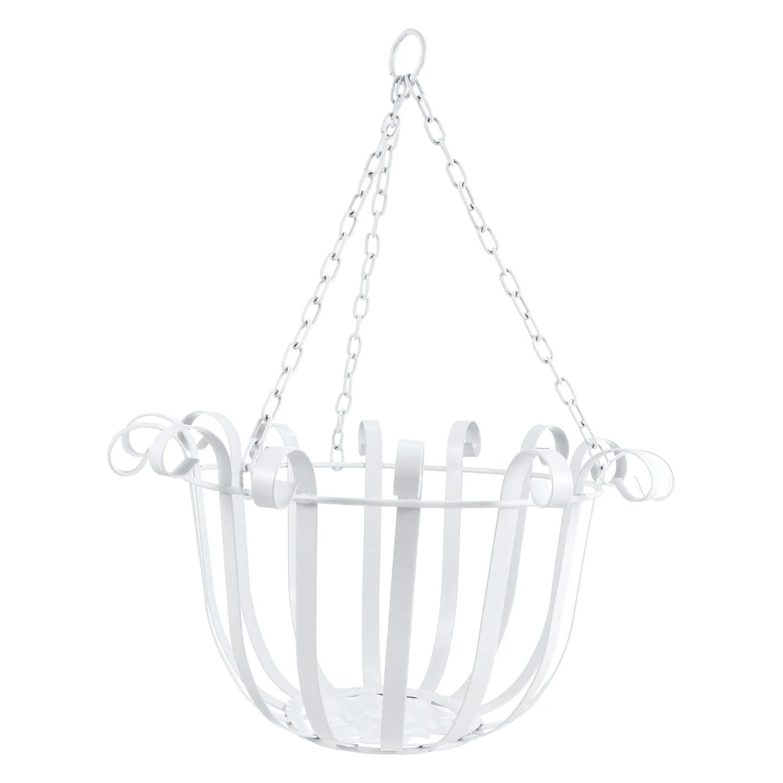 Hanging Flower Rack with Hollow Flower Pot Unique Wall Ornament for Plants Heavy Duty Iron Plant Display Rack Outdoor Decoration