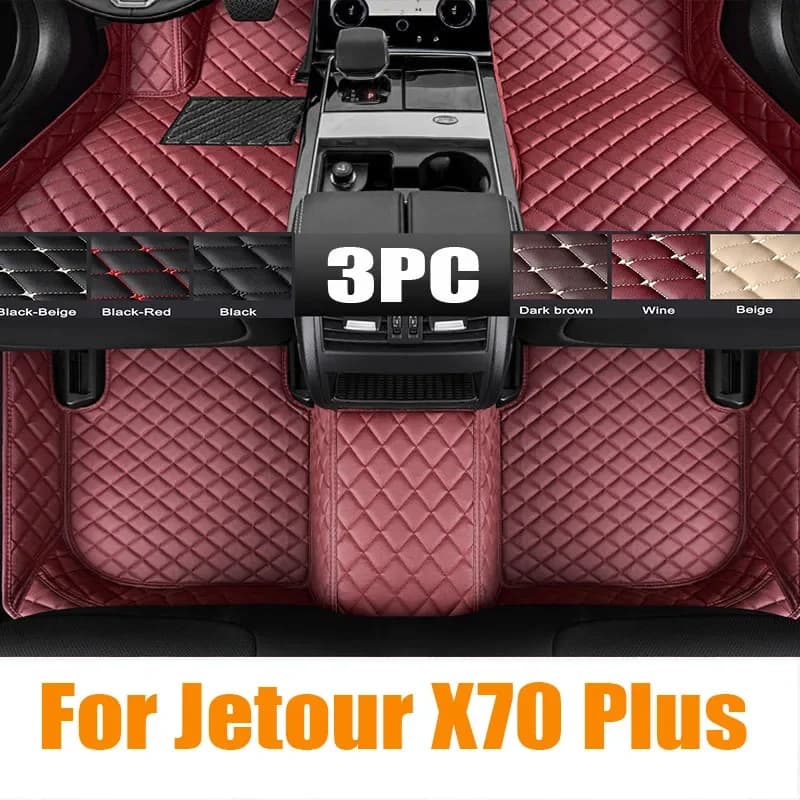 Tappetini per auto per Jetour X70 Plus Seven Seat 2021 2022 2023 Tappetini per auto personalizzati Automobile Tappeto Copertura Interni automobilistici