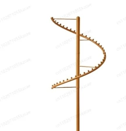 360 ° Wrought iron swivel ground hanger - Round non-slip base, multifunction coat hangers for the house