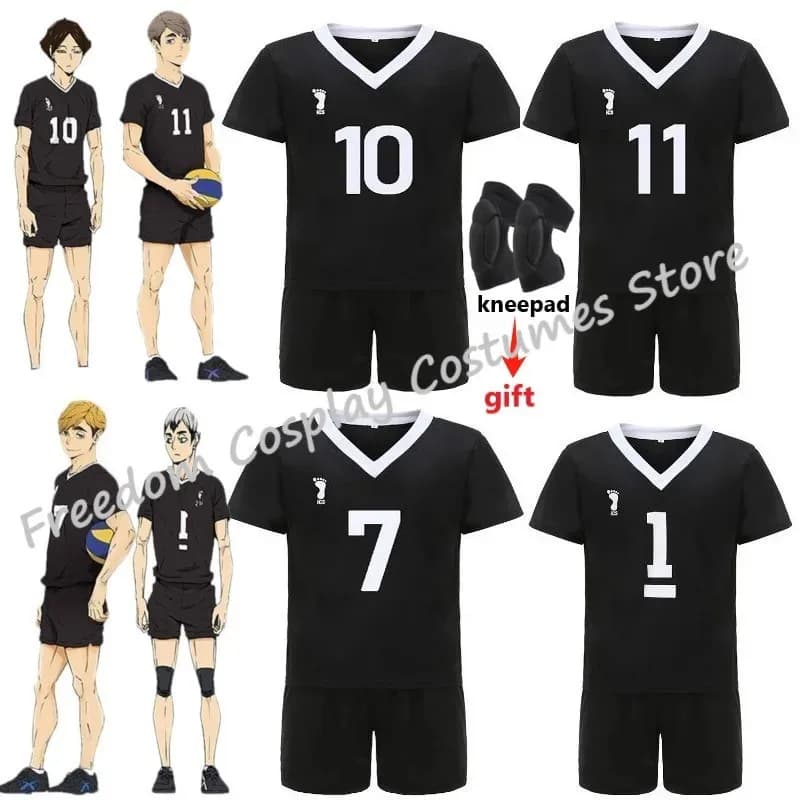 Anime Haikyuu Miya Atsumu Miya Osamu Costume Cosplay Jersey Rintaro Suna Sportswear Inarizaki Uniforms of the school volleyball team