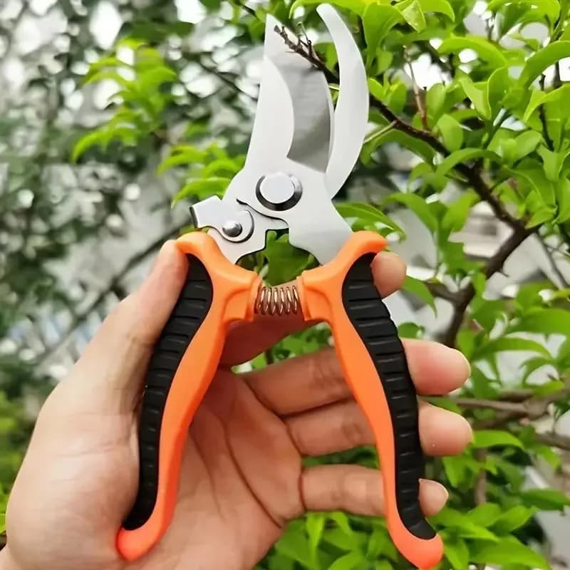 Gardening Scissors to Bird Beak Shape, Fatigue Saving Potting Shears, Stainless Steel Multifunctional Scissors for Fruit Harvestment
