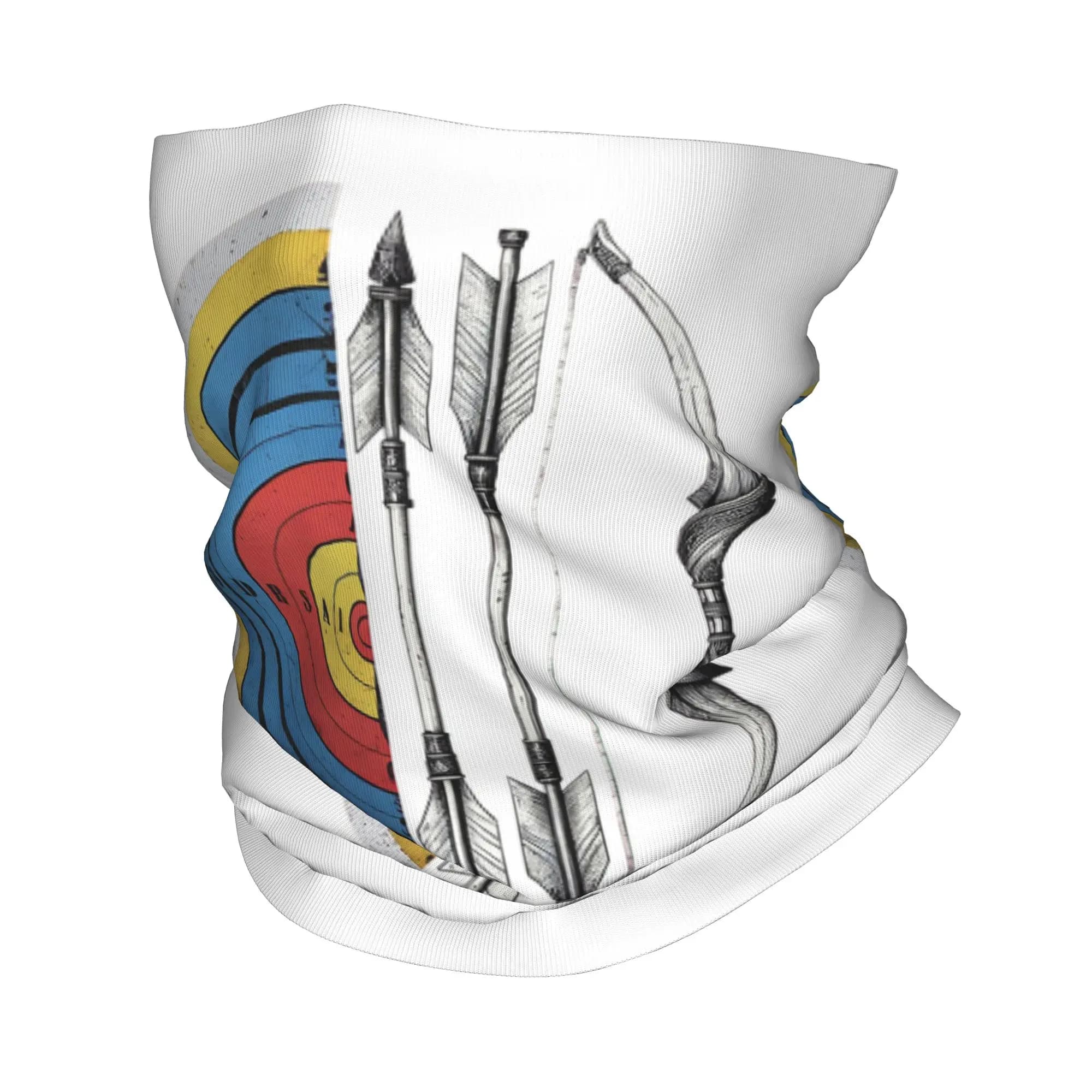 Sciarpa multifunzione stampata per tiro con l'arco, bandana per il collo, copricapo unisex per adulti, ideale per equitazione