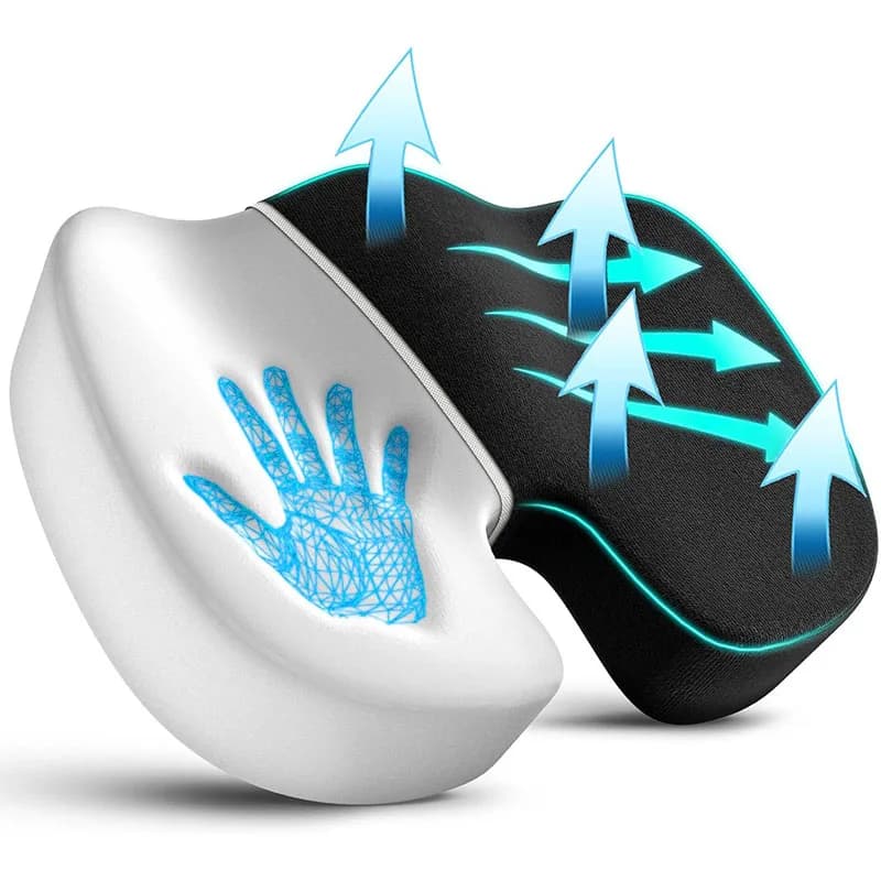 Nuovo cuscino ergonomico per ufficio in cotone memory Cuscino per emorroidi Cuscino per sedia Cuscino per culo per studenti artefatto sedentario