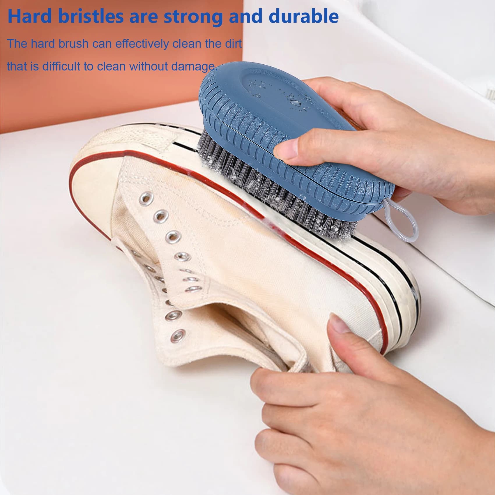 JFB Scrub Brush, Quality Durable Soft Laundry Clothes Shoes Scrubbing Brush, Non-Slip Design Household Cleaning Brushes