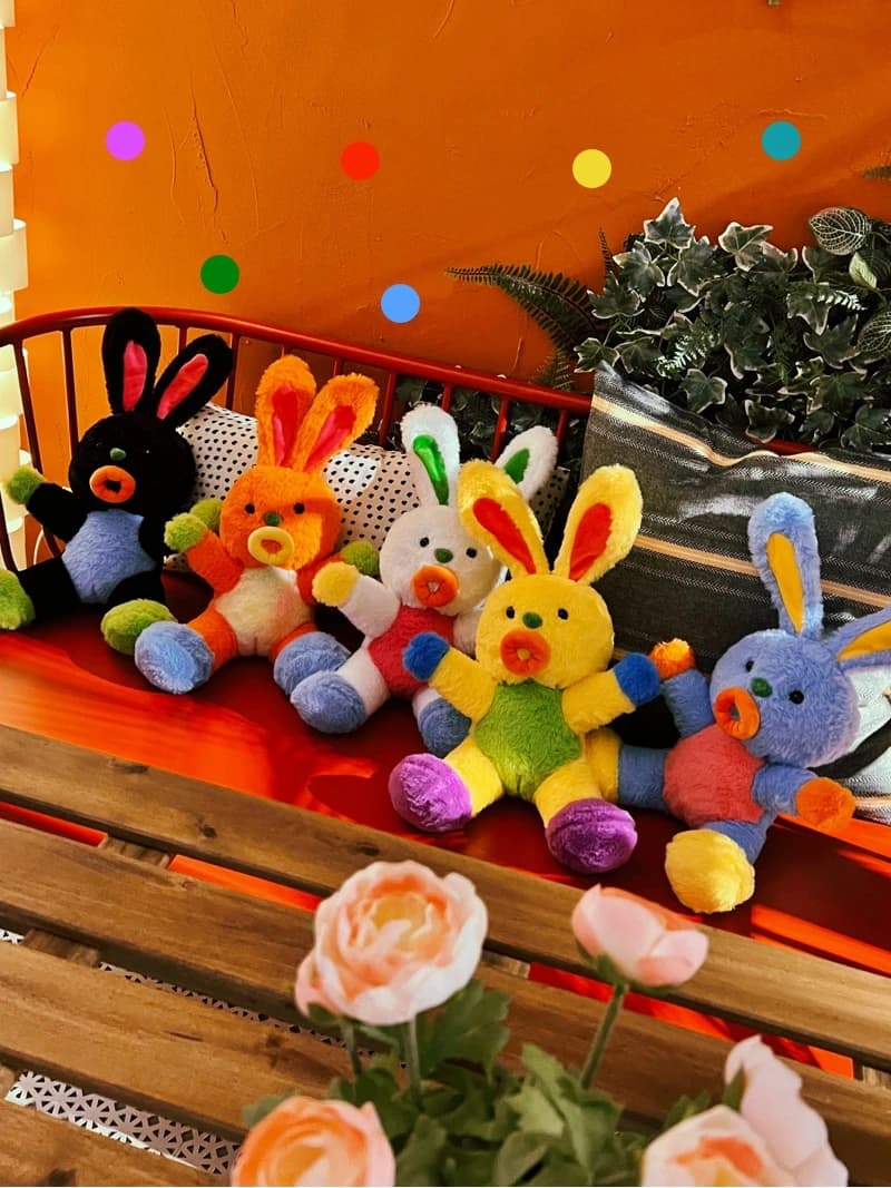 Original Uody Curious Rabbit Doll Plush Toy Cute Pillow Gift for Girls Birthday Creative Dolls Festive Supplies General Audience