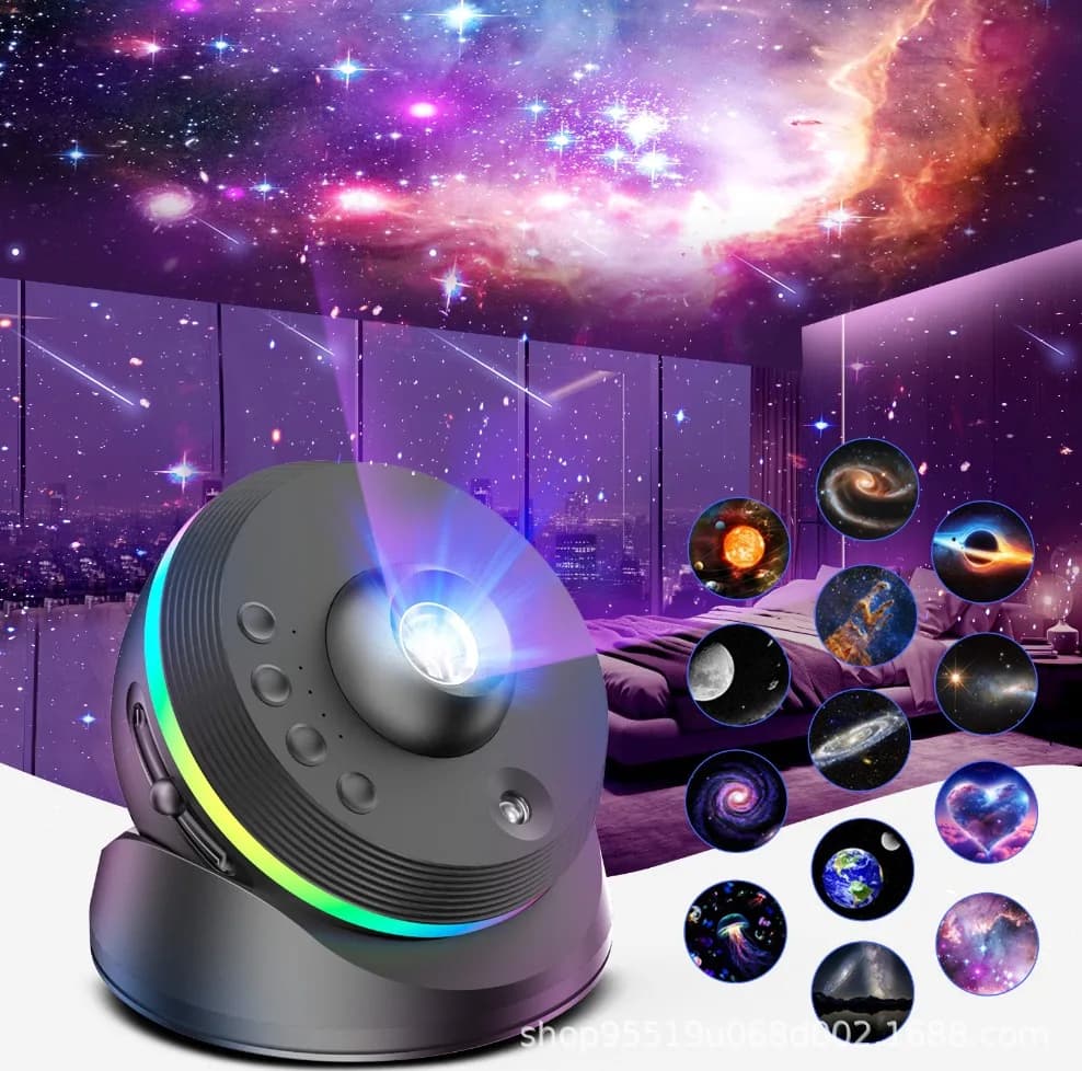 Proiettore di Stelle e Galassie 13 in 1, Planetario, Luce Notturna con Cielo Stellato e Costellazioni Lunari per Camera da Letto, Home Theater e Decorazione del Soffitto