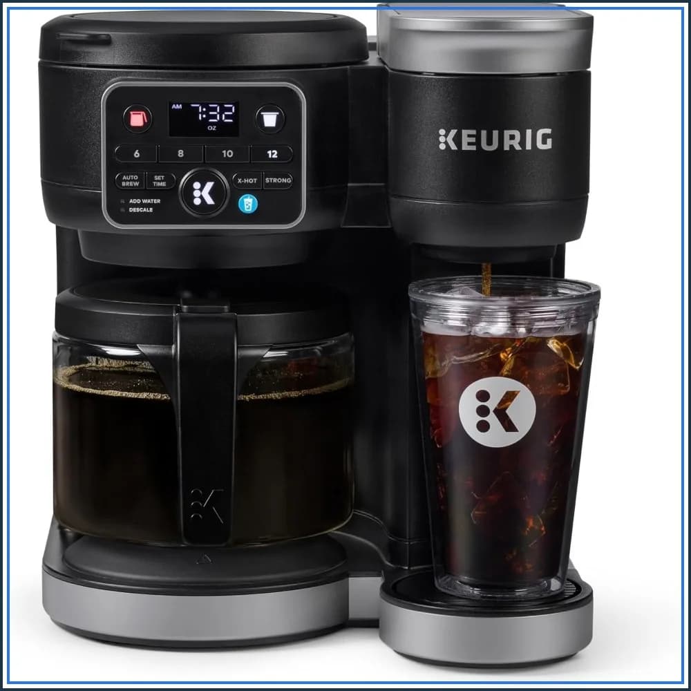 Hot & Iced Coffee Maker, Single Serve & Carafe, MultiStream, 72oz Reservoir