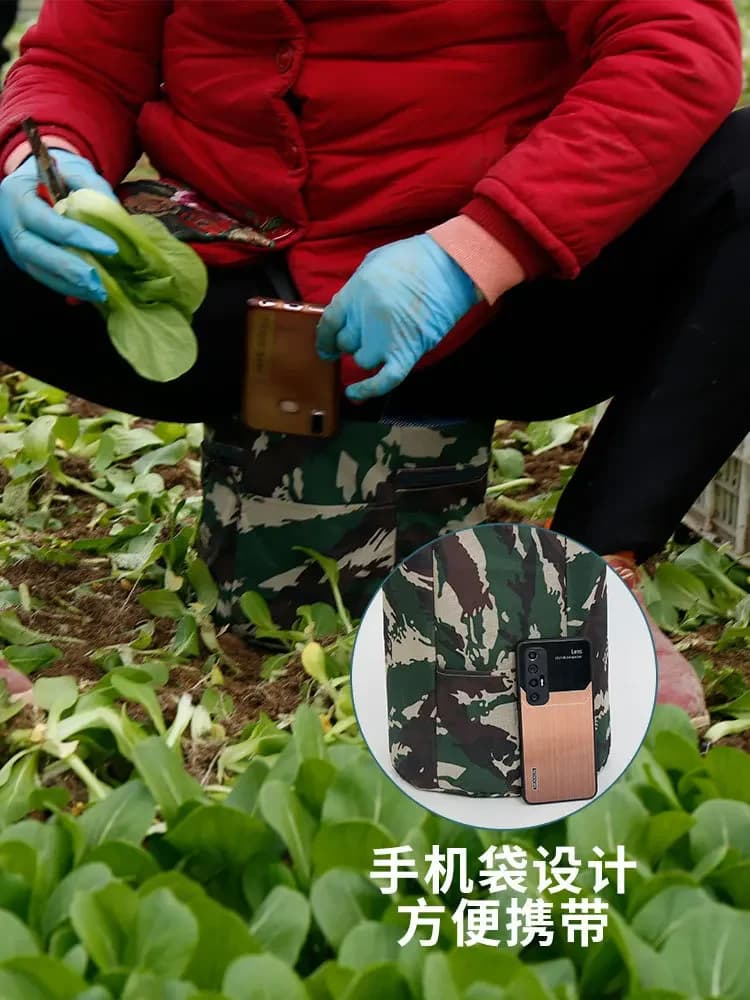 Durable Agricultural Foam Stool Movable Work Stool Greenhouse Lazy Cover Small Construction Site Leggings Tea Picking Stool