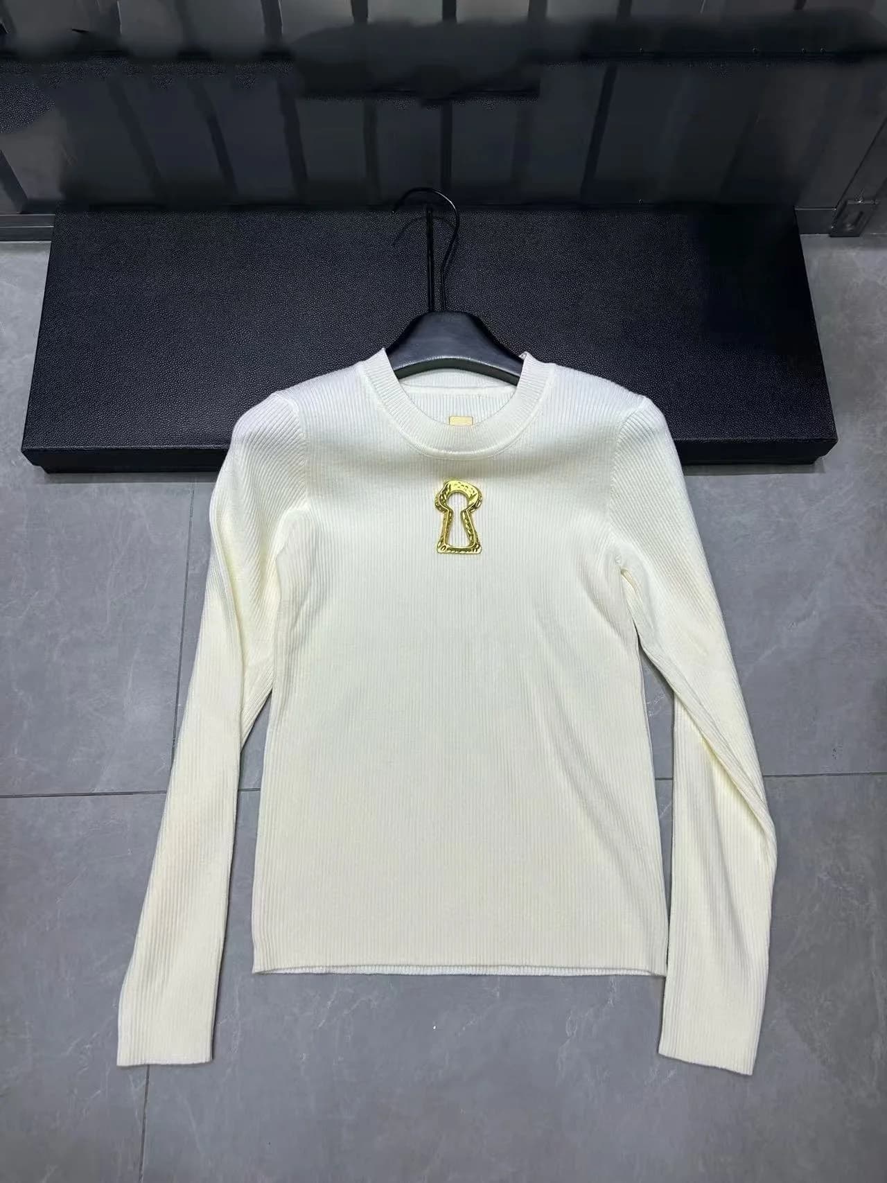 Spring Autumn Solid Slim Spliced Sequined Basics Sweaters for Women O-neck Long Sleeves Hollow Out Casual Knitted Tops Female