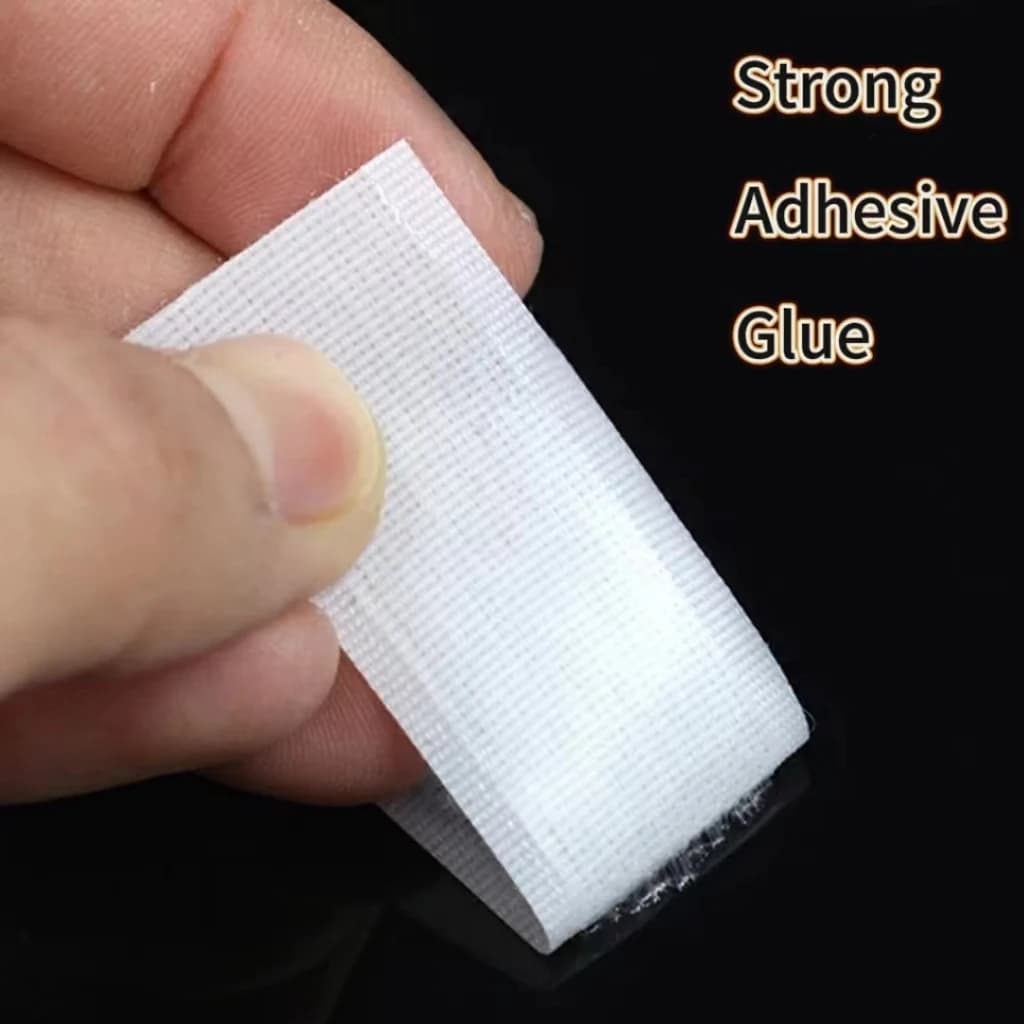 3/10 /25 Meters Black white Strong self-adhesive fastener tape hook and loop adhesive fastener tape for Garment