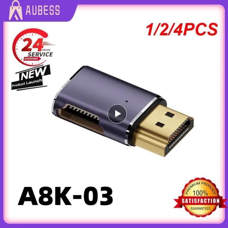 1/2/4 pz 8K 48gbps HDTV 2.1 adattatore 90 gradi ad angolo retto maschio a femmina convertitore adattatore compatibile HDMI per HDTV PS5