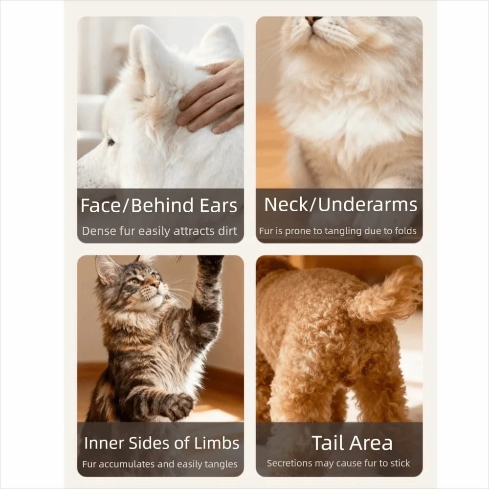 Portable Cat Finger Comb No Scratch Soft Dog Mini Needle Comb Metal Easy Open Knots Dog Hair Knot Removal Tool Pet Grooming