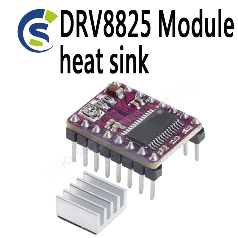 Driver del motore passo-passo della stampante 3D Step Stick DRV 8825 modulo motore passo-passo con dissipatore di calore Driver di marcatura CNC DRV8825
