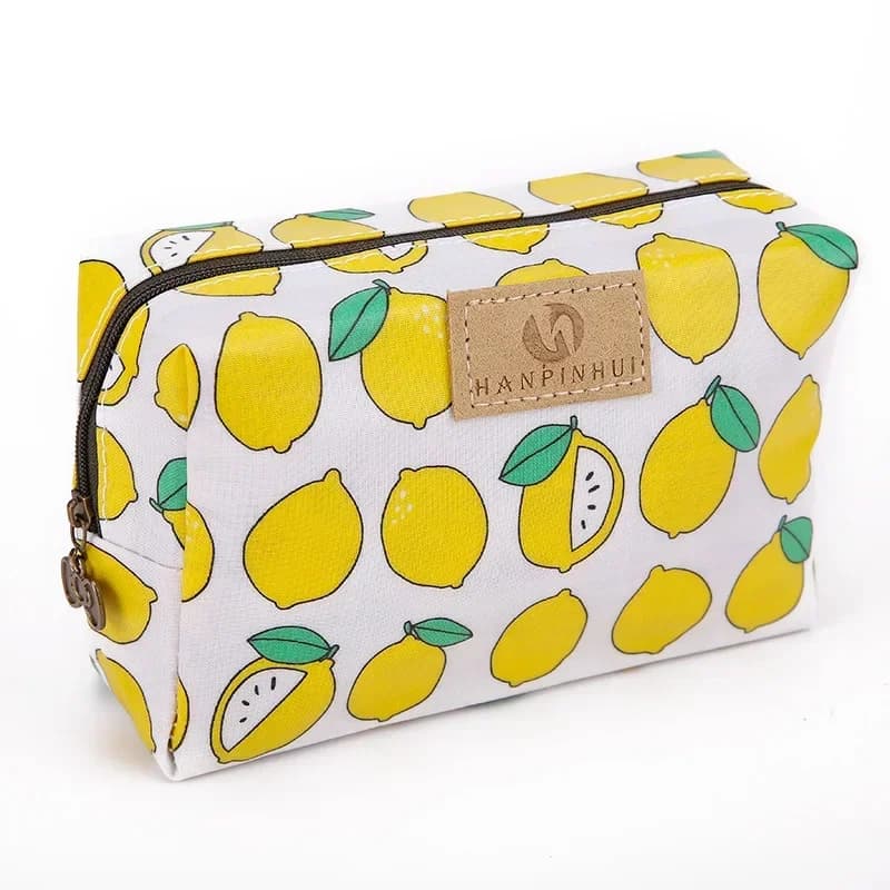 Borsa per cosmetici stampata con graffiti impermeabile Borse per cosmetici da donna Borse per riporre il trucco Borsa da viaggio portatile con cerniera femminile