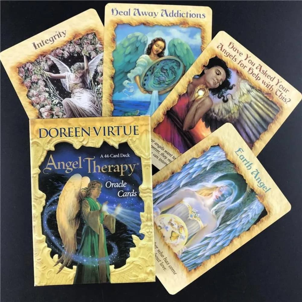Angel Healing Oracle Card Versione inglese Carte terapeutiche Tarocchi Gioco da tavolo 11 * 6,5 cm
