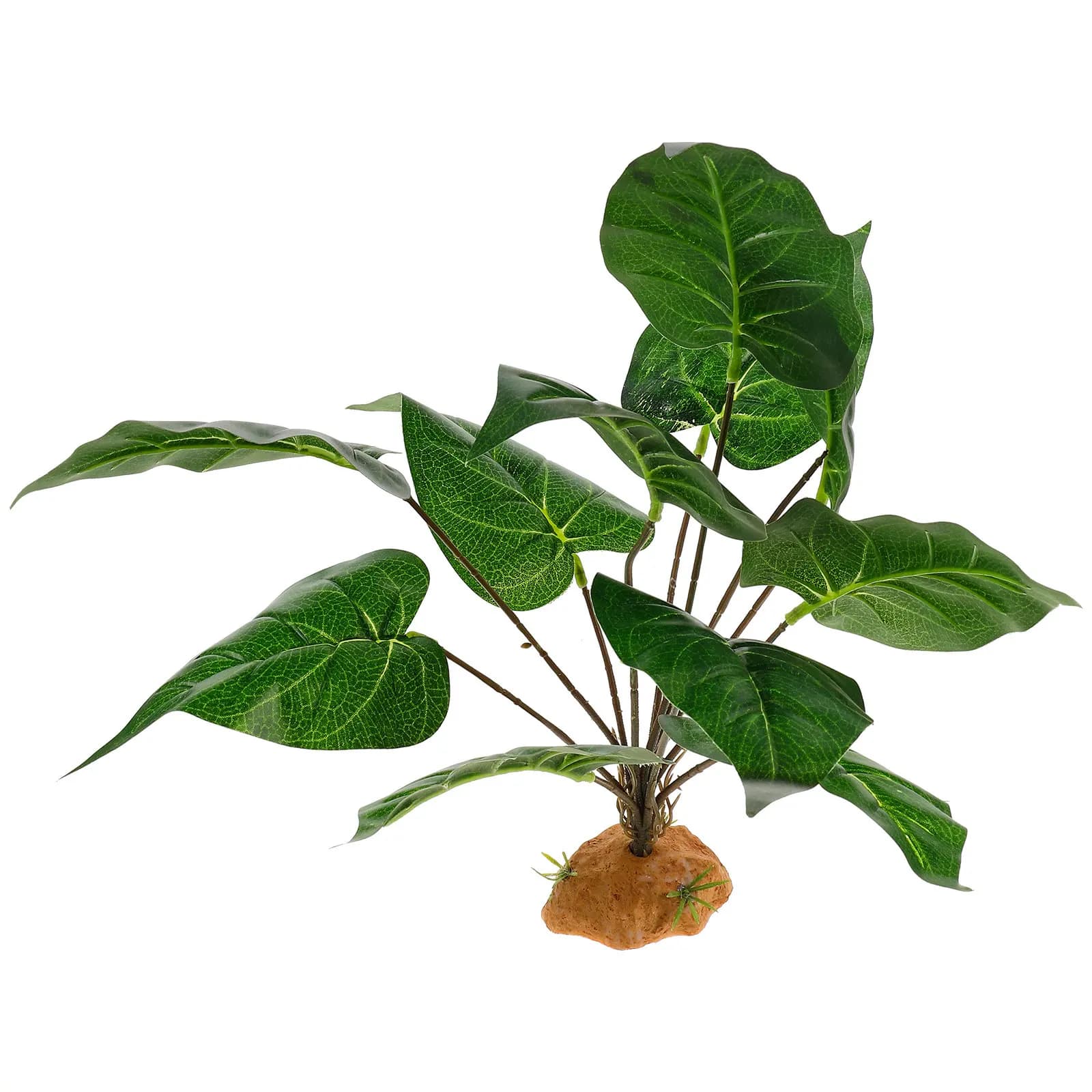 Lifelike Simulation Reptile Terrarium Plant Decoration Realistic Leaves Artificial Plants for Reptile Box Fish Tank Ornament