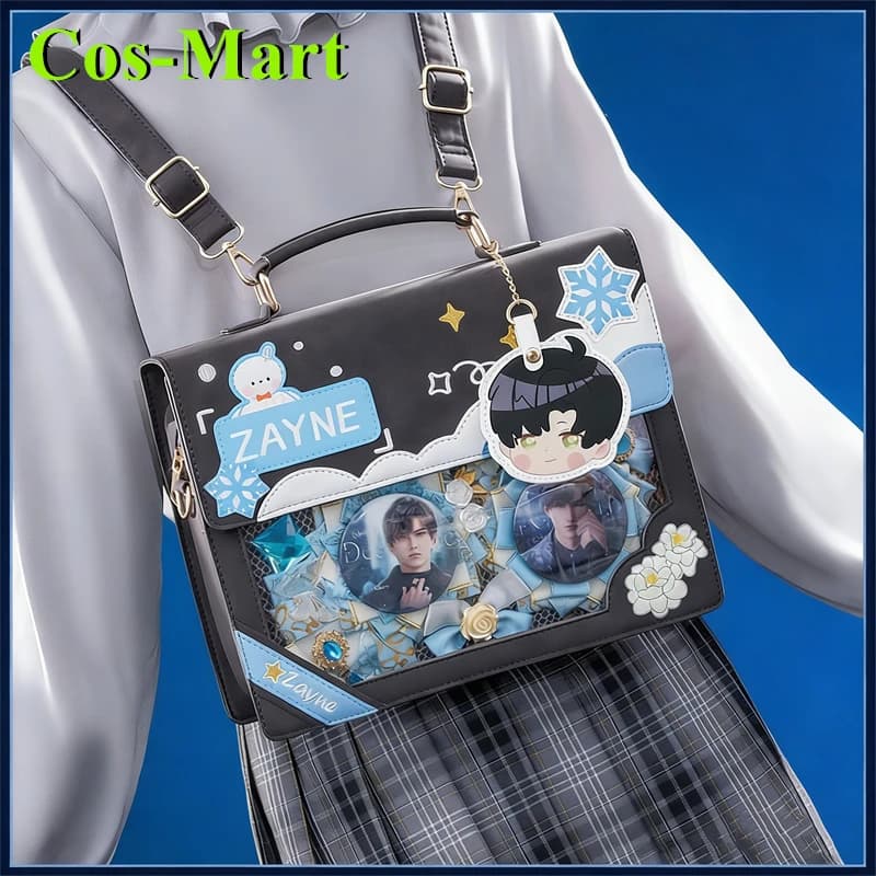 Borsa Cosplay Cos-Mart Love and Deepspace Zayne Li Shen, Borsa a Tracolla per Pendolari, Zaino per Cosplay Anime, Abbigliamento per Giochi di Ruolo, Halloween
