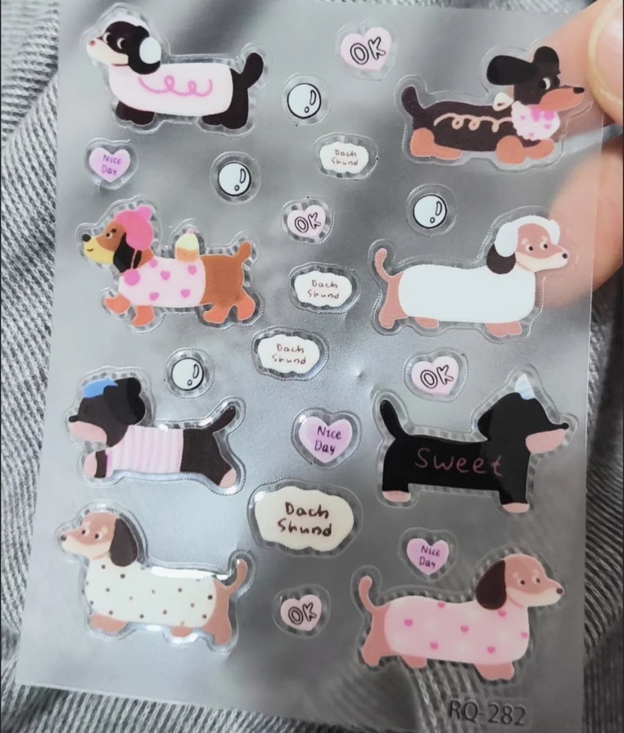 Adesivi 3D in Gelatina Stile INS, Simpatici Cani Maculati, Cancelleria per Studenti, Decorazioni Fai-da-Te per Planner, Quaderni e Scrapbook