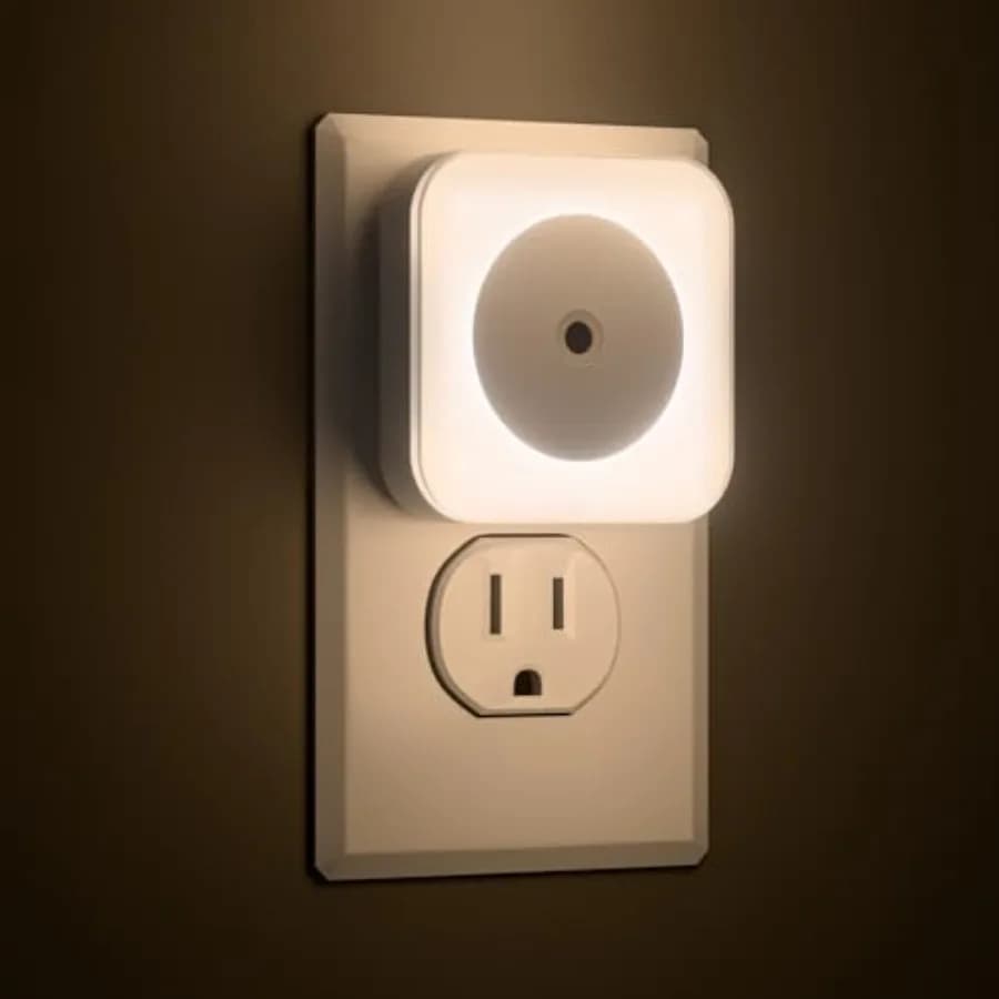Night Light, 6-Pack LED Night Lights Plug into Wall, Auto-On/Off and Dimmable, 0.5W Plug in Socket Nightlight, Smart Sensor, Da
