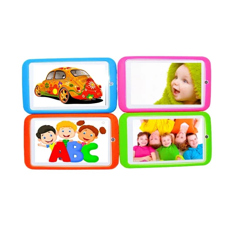 Silicone Case Tablet Children's Gift 7 Inch Android 10 Allwinner A133 Quad Core Double Camera 1GB+16GB WIFI Bluetooth 3000mAh